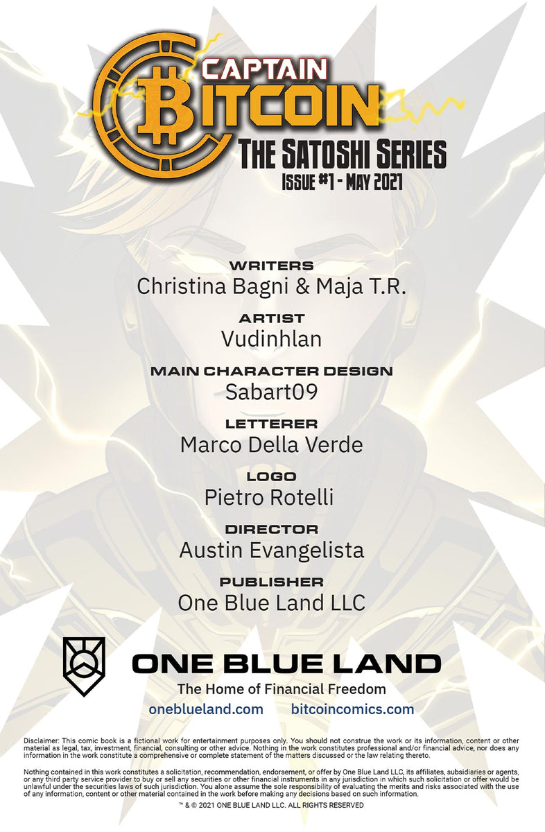Captain Bitcoin Manga: Issue #1 (Limited Edition) – One Blue Land